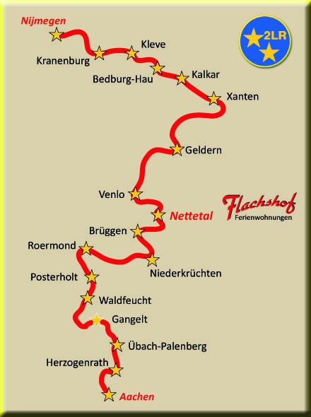 2 Länderroute Aachen - Nijmegen - Flachshof Nettetal