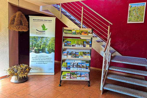 Eingangsbereich der Flachshof Ferienwohnungen