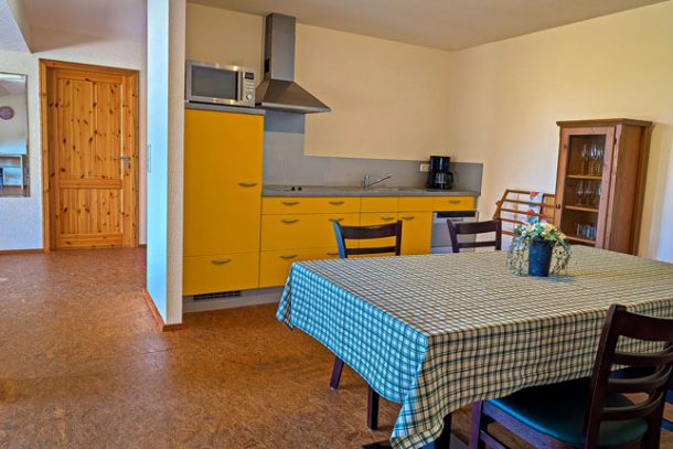 Küchenansicht Ferienwohnung Flachsbleiche