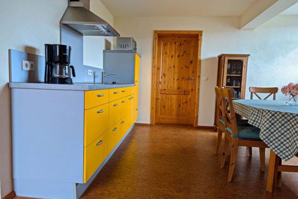 Küchenbereich Ferienwohnung Flachsbleiche