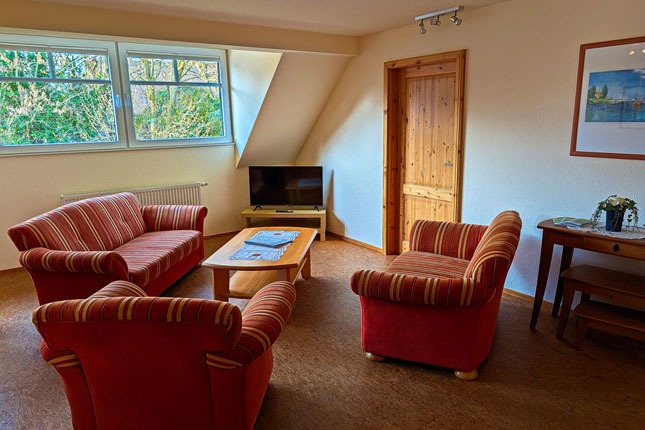 Ferienwohnung Getreidemühle - Wohnbereich